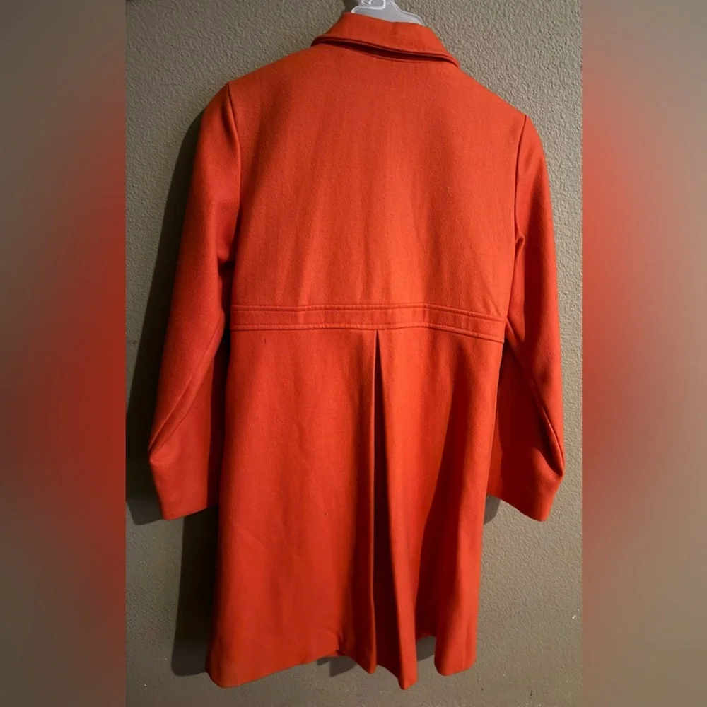 🍂 Gymboree Fall Homecoming orange wool Pea Coat Girls 10/12 L